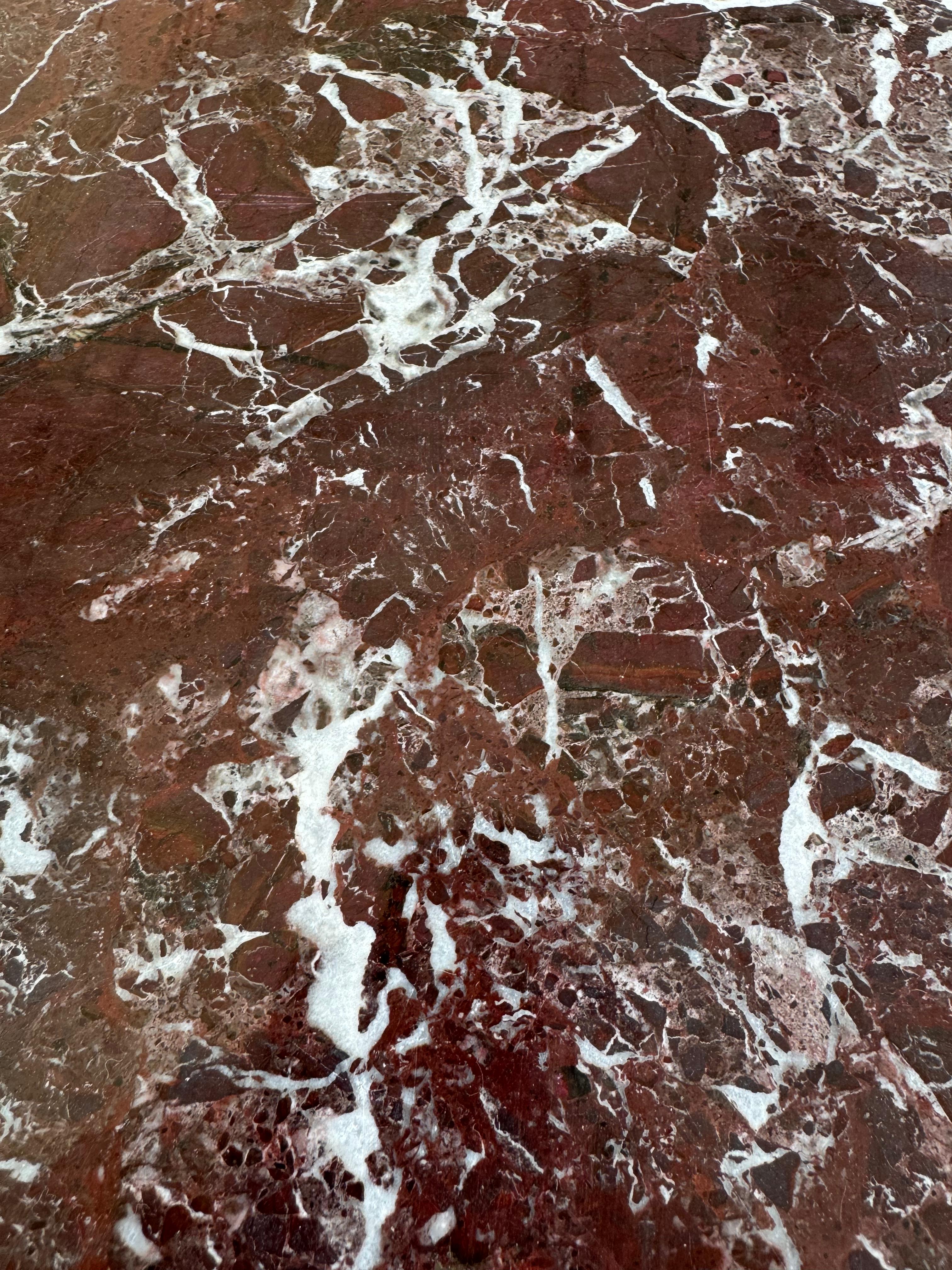 Burgundy Deep Red Marble Sample| rich red stone with white and charcoal veins
