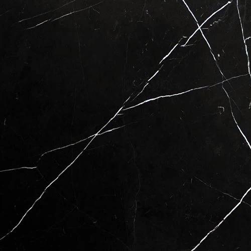 Nero Black Marble Sample with inky black surface and soft white veining