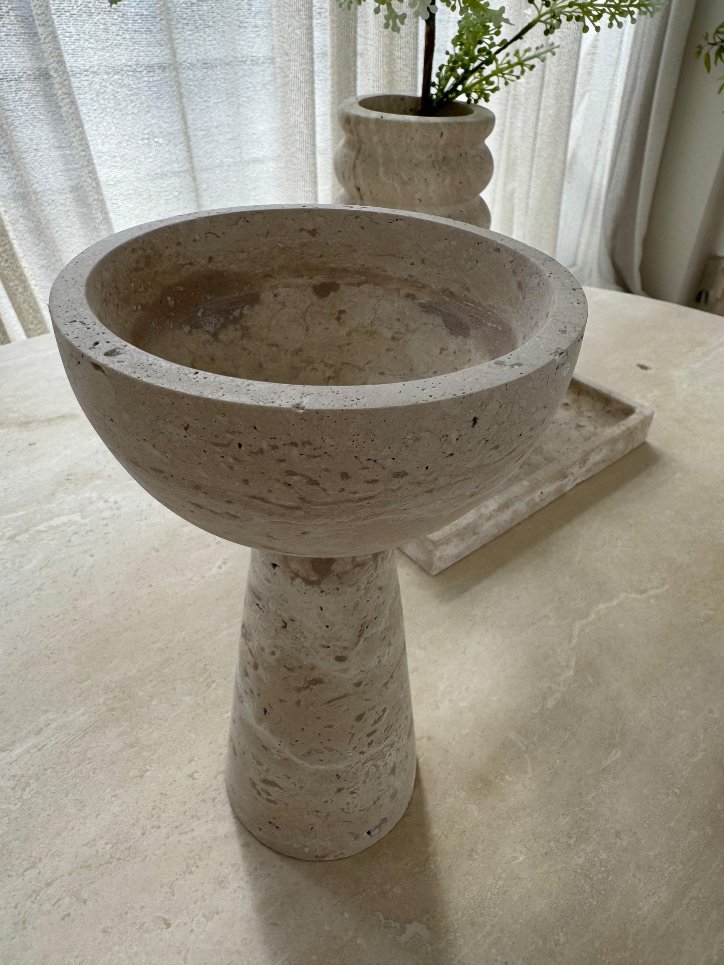 Travertin Design Vase