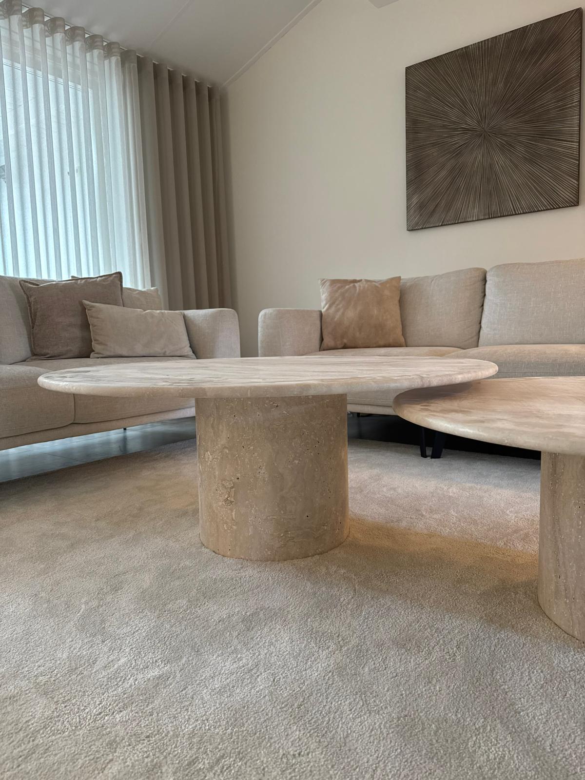 Polo Travertin Ronde Salontafel