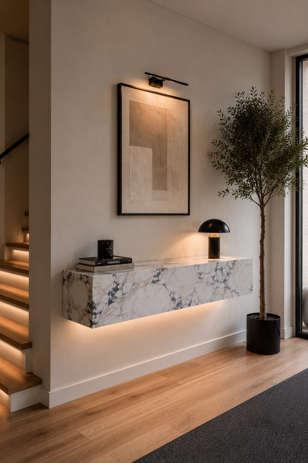 Marmeren Violet Wandconsole