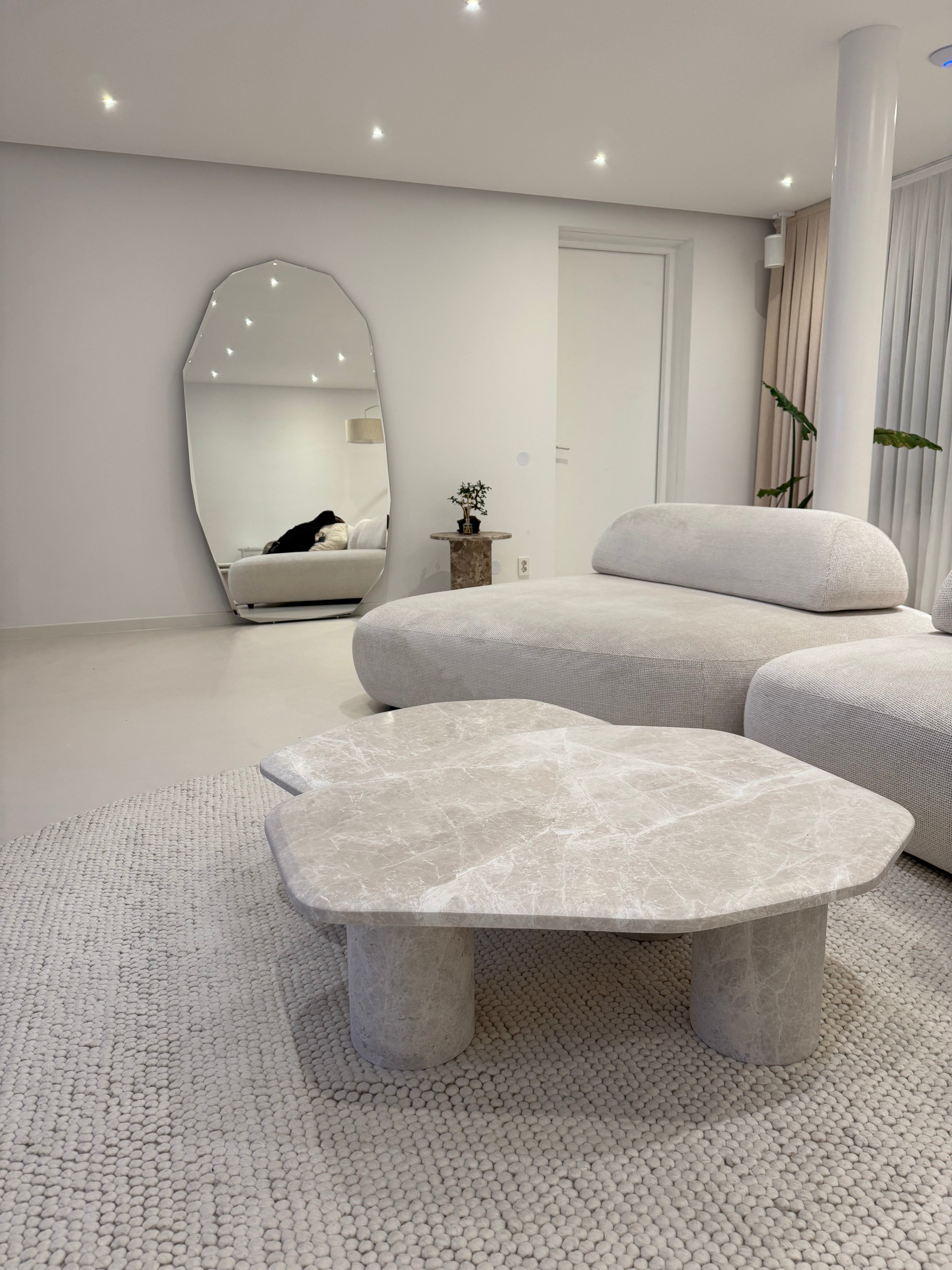 Aura Champagne Cream Marmeren Salontafel