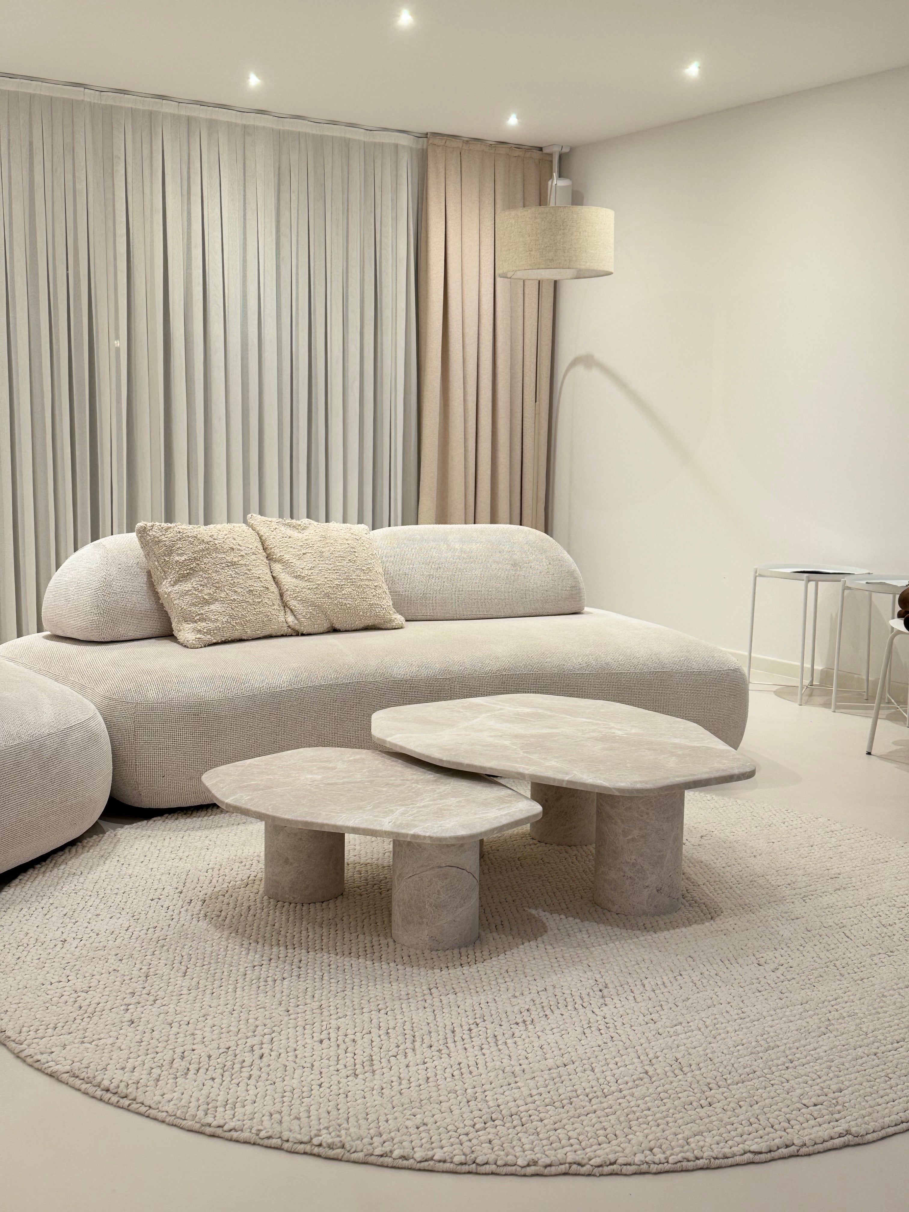 Aura Champagne Cream Marmeren Salontafel
