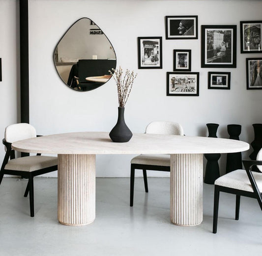 Travertine Bova | Triangular Dining Table
