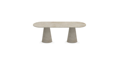 The Modena | Travertine Oval Dining Table