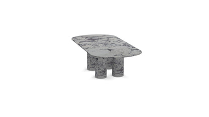 Viola Quattro | Marble Oval Dining Table