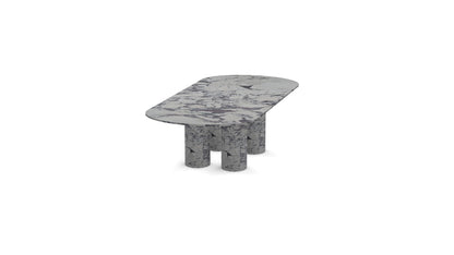 Viola Quattro | Marble Oval Dining Table