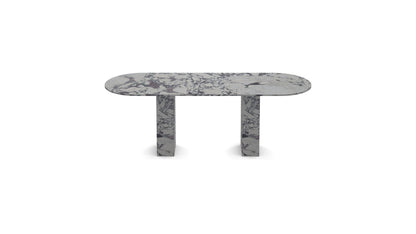 Viola Bloc | Marble Oval Dining Table