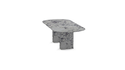 Viola Bloc | Marble Oval Dining Table