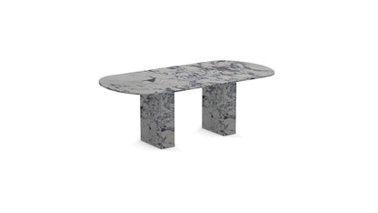 Viola Bloc | Marble Oval Dining Table