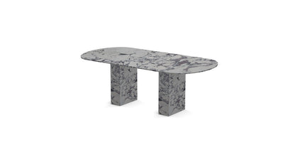 Viola Bloc | Marble Oval Dining Table