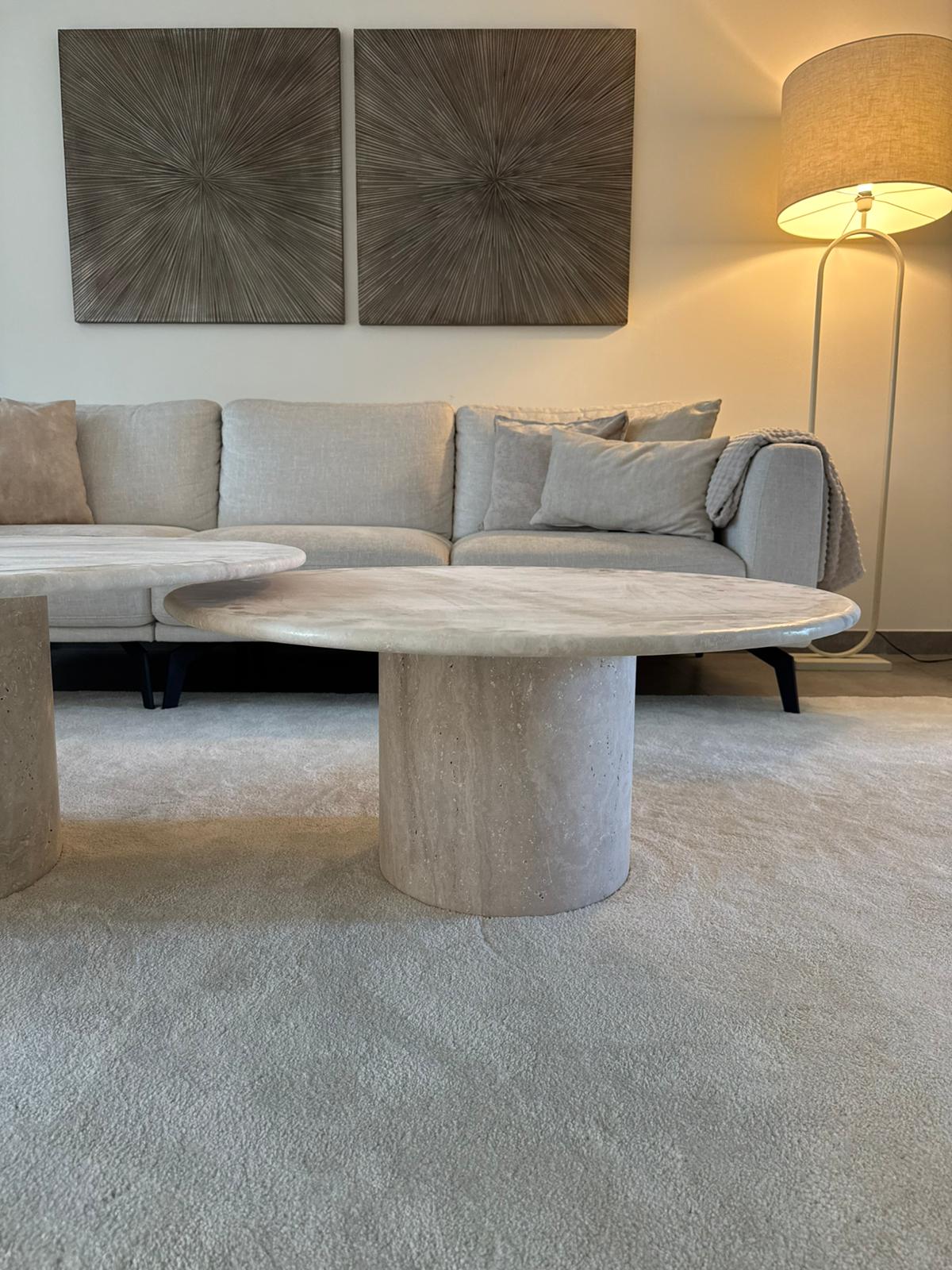 Polo Travertin Ronde Salontafel