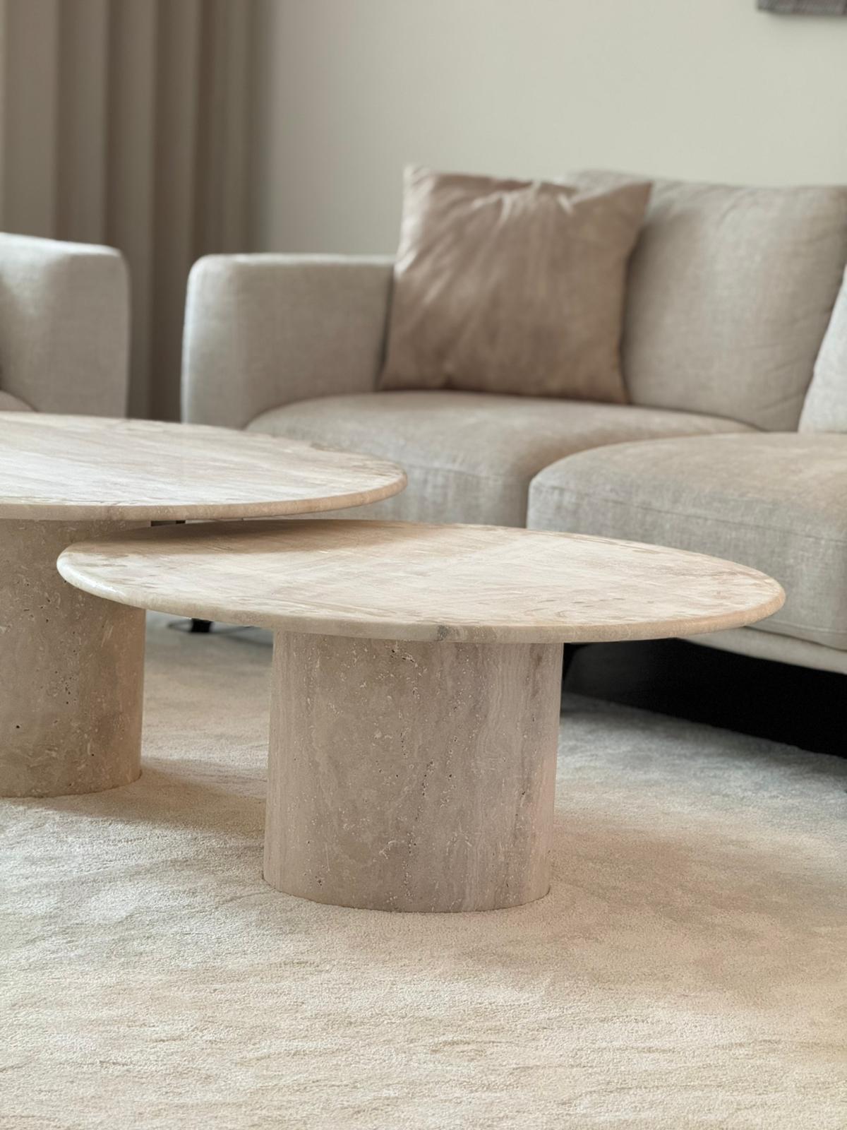 Polo Travertin Ronde Salontafel