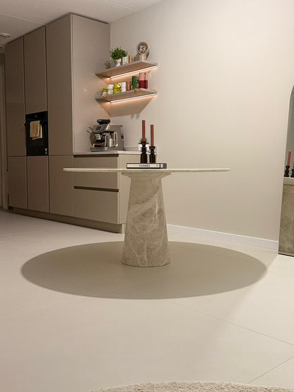 Champagne Cream | Marmeren ronde eettafel