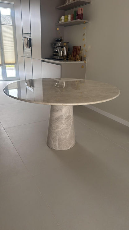 Champagne Cream | Marmeren ronde eettafel