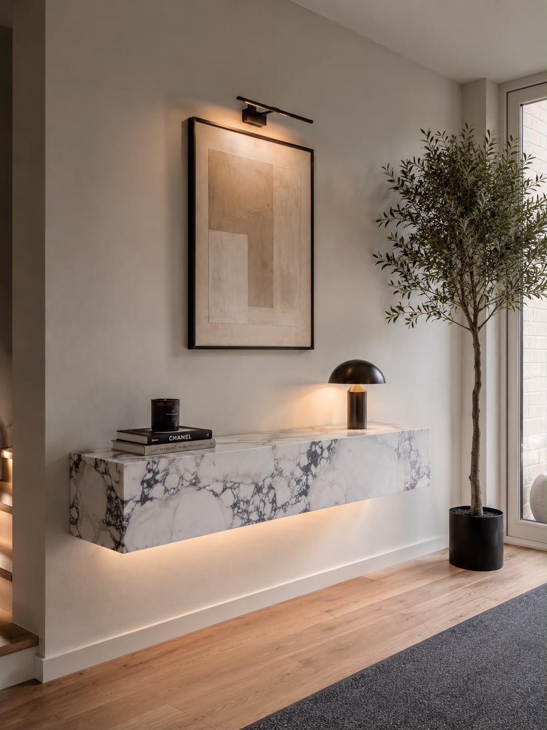 Marmeren Violet Wandconsole