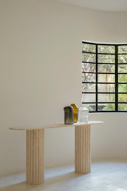 Colosseum | Travertine Console Table