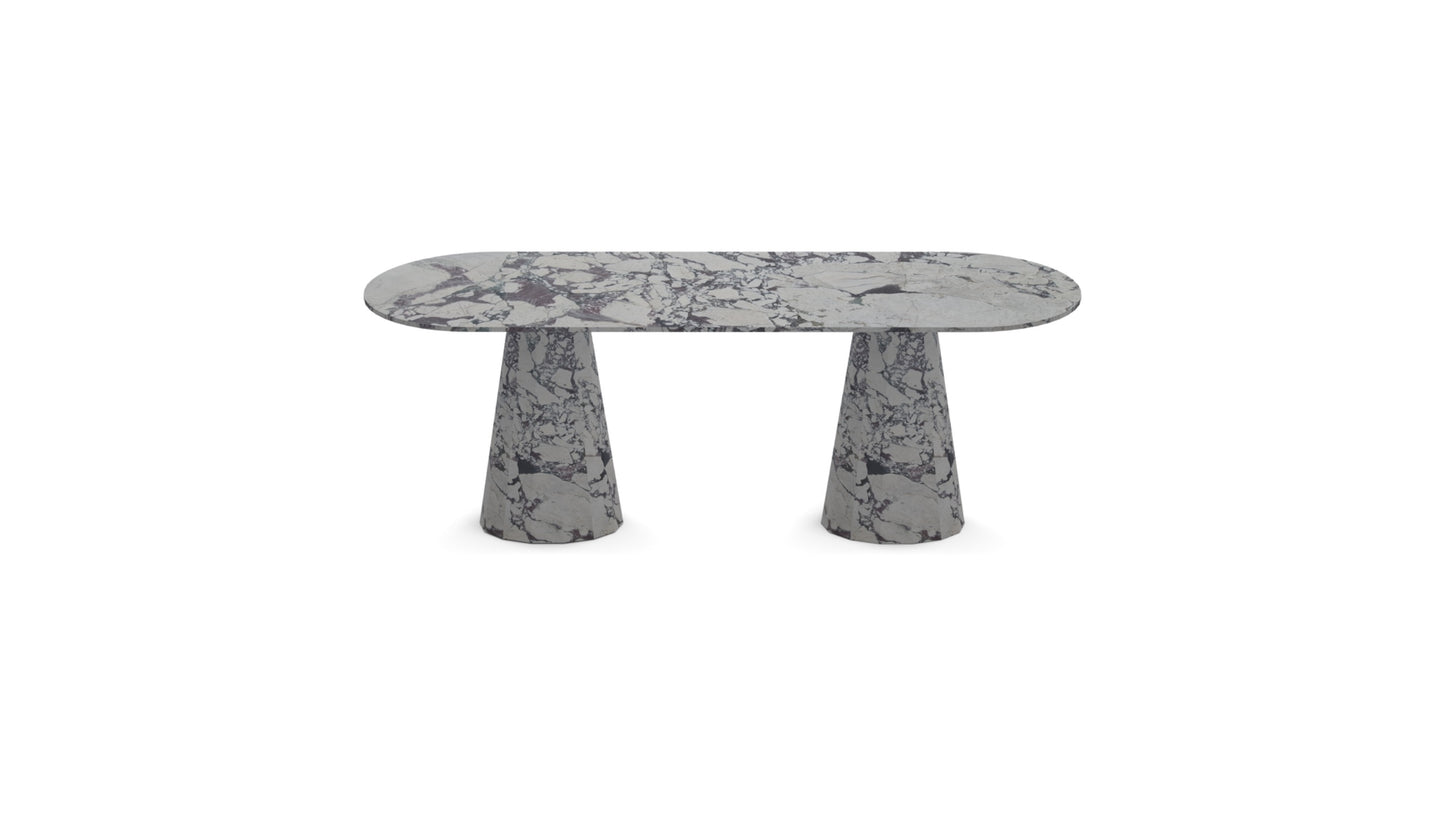 Luna | Marble Oval Dining Table