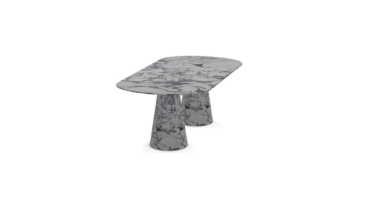 Luna | Marble Oval Dining Table