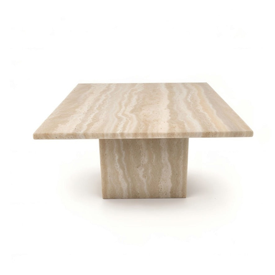 The Ador Travertine Coffee Table