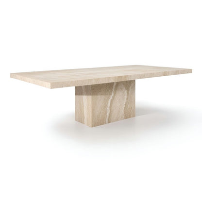 The Ador Travertine Coffee Table